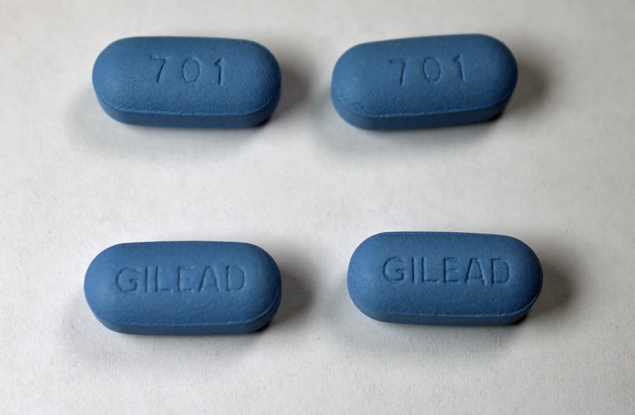Truvada pill and packaging