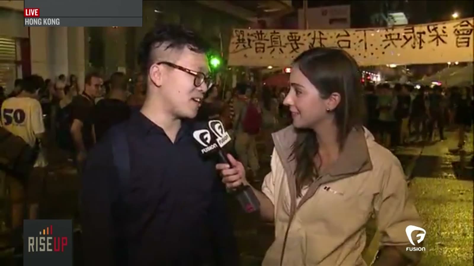 Live from a backpack in Mong Kok